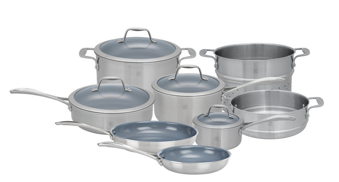Zwilling JA Henckels Spirit 12 Piece NonStick Stainless Steel Cookware Set & Reviews Wayfair